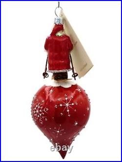 Patricia Breen Leading the Way Red Santa for Dan Christmas Tree Holiday Ornament