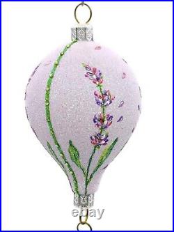 Patricia Breen Miniature Balloon Boy Lavender Floral Christmas Holiday Ornament