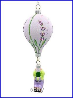 Patricia Breen Miniature Balloon Boy Lavender Floral Christmas Holiday Ornament