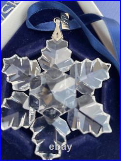 Preowned Swarovski 1996 Annual Crystal Star Christmas Ornament Box No COA 199734