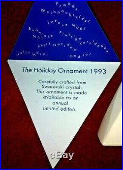 RARE 1993 SWAROVSKI Annual Edition Crystal STAR CHRISTMAS HOLIDAY ORNAMENT