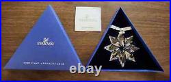 RARE 2013 Swarovski Crystal 3 Annual Christmas Ornament Box 5004489 NIB