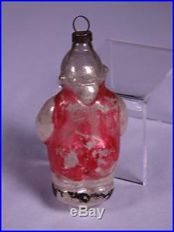 RARE ANTIQUE GLASS EARLY UNUSUAL GERMAN BOXER FIGHTING CHRISTMAS TREE ORNAMENT