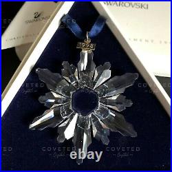 RARE Swarovski 1998 Christmas Snowflake Ornament 220037 Mint Boxed Retired