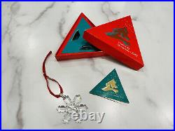 RARE! Swarovski Christmas Ornament Crystal Holiday 1992 With Box and Card