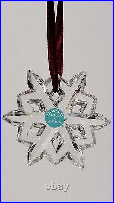 RARE! Tiffany & Co Crystal 12 Point Star Snowflake Ornament Original Box & Pouch