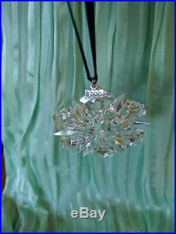 RARE Vintage 1999 Swarovski Austrian Crystal Snowflake Christmas Ornament