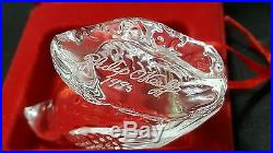 RARE WATERFORD CRYSTAL 12 DAYS OF CHRISTMAS ORNAMENT 1995 1st EDITION SIGNED
