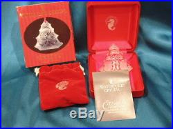 RARE WATERFORD CRYSTAL 1999 12 DAYS OF CHRISTMAS ORNAMENT 5 GOLDEN RINGS