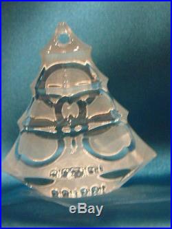 RARE WATERFORD CRYSTAL 1999 12 DAYS OF CHRISTMAS ORNAMENT 5 GOLDEN RINGS