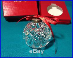 RARE Waterford 1991 Christmas Annual 1st Ed Crystal Ball Holiday Ornament in Box