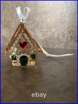 RETIRED Swarovski Christmas Gingerbread House Ornament # 5395977 G28