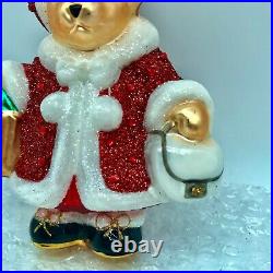 Radko 2017 BLOOMINGDALES CHRISTMAS SHOPPING MUFFY 3013263 Glass Ornament 210/536