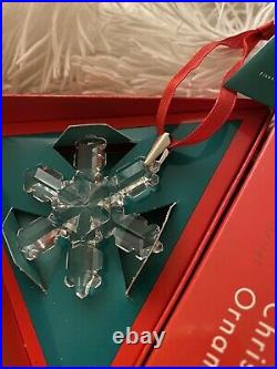 Rare 1992 Swarovski Crystal Christmas Holiday Ornament Box, COA Never Displayed