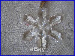 Rare 1992 Swarovski Crystal Christmas Snowflake Ornament No Box
