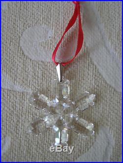 Rare 1992 Swarovski Crystal Christmas Snowflake Ornament No Box