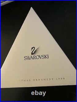 Rare 1999 SWAROVSKI CRYSTAL CHRISTMAS HOLIDAY ORNAMENT, Excellent Cond. Box COA