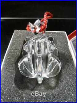 Rare Baccarat Crystal Christmas Noel Annual Ornament Nib Clear