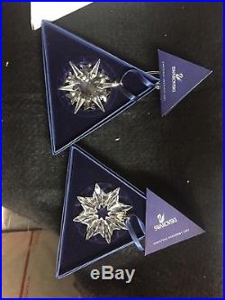 Rare Collection Swarovski Crystal Christmas Ornaments 1992 To 2003 Complete Set