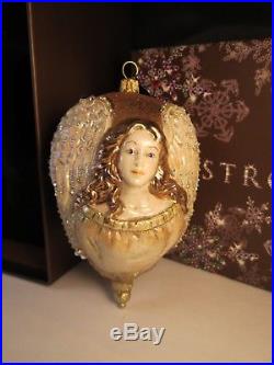Rare Jay Strongwater Large Angel Christmas Ornament MIB with Swarovski Crystals