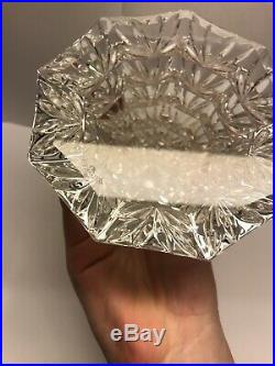 Rare Large Waterford Clear 6 1/2 Christmas Tree Crystal Decoration