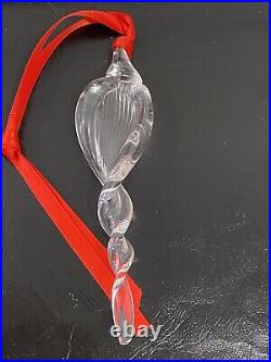 Rare Steuben Glass Spiral Icicle Christmas Tree Ornament Limited Edition #5