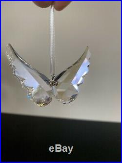Rare Swarovski Angel Wings Clear Crystal 5004494 Christmas Ornament