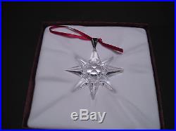 Rare Swarovski Crystal 1991 Christmas Ornament MIB COA Original Box