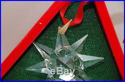 Rare Swarovski Crystal 1991 Christmas Ornament snowflake with box