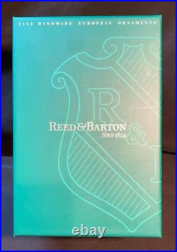 Reed & Barton European Glass Ornament Nutcracker withSwarovski Crystal