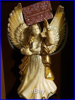 Rejoicing Angel Finial Swarovski Crystals Tree Topper Jay Strongwater Christmas
