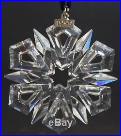 Retired Signed SWAROVSKI Silver Crystal Snowflake 1999 Christmas Tree Ornament