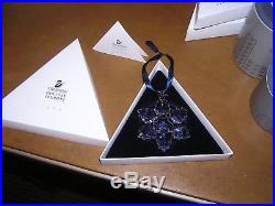 Retired Swarovski Austrian Crystal 1996 Christmas Snowflake Ornament BOX COA