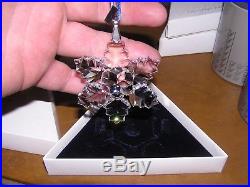Retired Swarovski Austrian Crystal 1996 Christmas Snowflake Ornament BOX COA