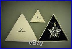 Retired Swarovski Crystal Snowflake Star Christmas Ornament MIB Annual 2001