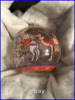Rosenthal Versace Christmas Ornament Large Crystal Glass with BOX