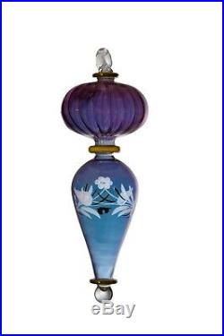 SET of 60 Hand Blown Glass Art Christmas Tree Ornament Ball Hanging Crystal, Swir