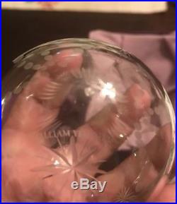 SIGNED WILLIAM YEOWARD CRYSTAL CHRISTMAS ORNAMENT 1999 with Newman Marcus Box