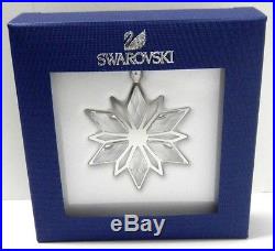 SILVER STAR, CHRISTMAS ORNAMENT 2014 SWAROVSKI XMAS CRYSTAL #5064261