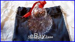STEUBEN GLASS HOLIDAY BELL Crystal Christmas Ornament Mint Piece New in Box