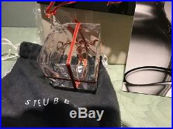 STEUBEN Glass GIFT BOX Rare Crystal Christmas Ornament includes box & bag new