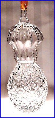 STEUBEN Glass PINEAPPLE Christmas Ornament signed crystal collectible gift