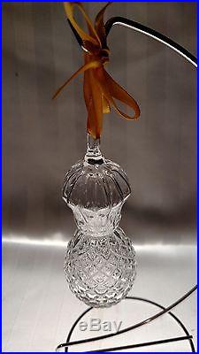 STEUBEN Glass PINEAPPLE Christmas Ornament signed crystal collectible gift