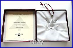 SWAROVSKI 1991 ORNAMENT with ORIGINAL BOXES & CERTIFICATE SPECTACULAR CONDITION