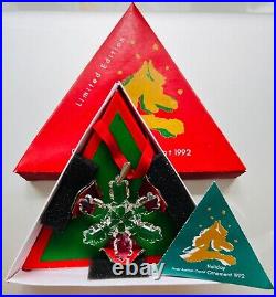 SWAROVSKI 1992 ORNAMENT with BOX and COA