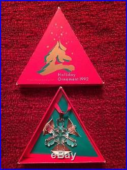 SWAROVSKI 1992 Star Snowflake Crystal Christmas Ornament Stunning Rare Retired