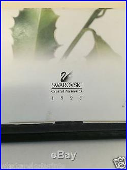 SWAROVSKI 1998 CHRISTMAS ANGEL With Harp Crystal Memories Ornament Mint in Box