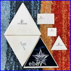 SWAROVSKI 2001 Christmas Ornament Snow Crystal Star Annual Box