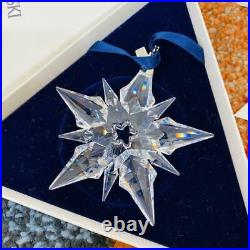 SWAROVSKI 2001 Christmas Ornament Snow Crystal Star Annual Box