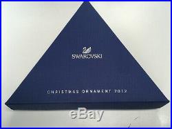 SWAROVSKI 2012 Crystal 3Snowflake Christmas Ornament in Original Box MINT B2102